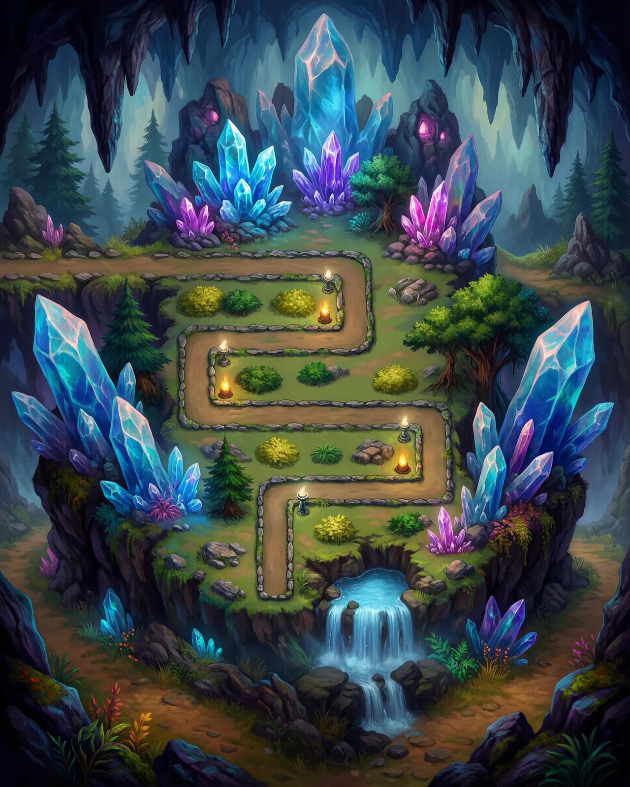Crystal Cavern map