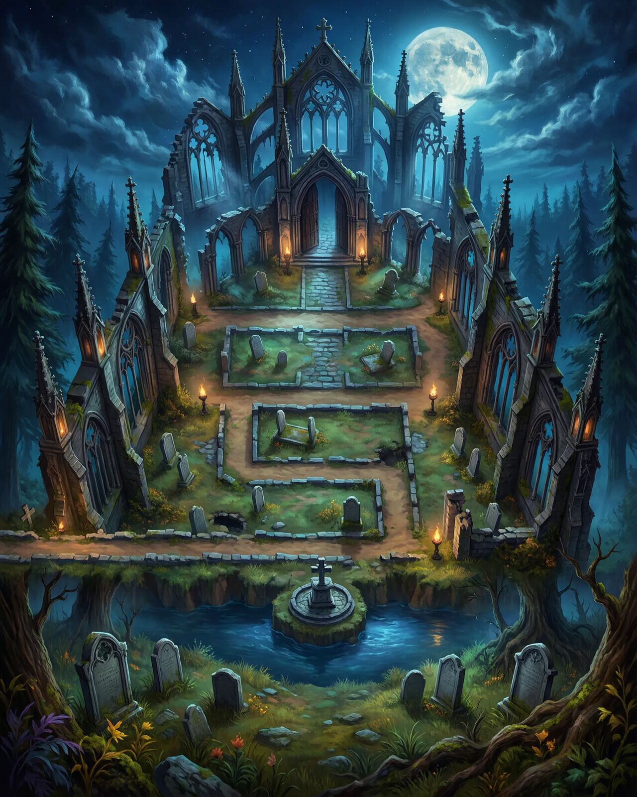 Haunted Cathedral map